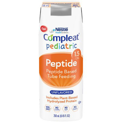 Picture of Pediatric Oral Supplement / Tube Feeding Formula Compleat® Peptide 1.5 Unflavored 8.45 oz. Carton Ready to Use4390013135