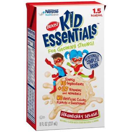 Picture of Pediatric Oral Supplement / Tube Feeding Formula Boost® Kid Essentials™ 1.5 Strawberry Splash Flavor 8 oz. Tetra Brik® Ready to Use10043900335992