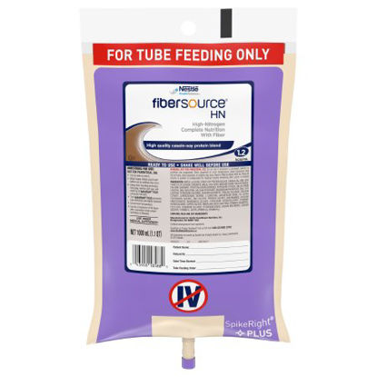 Picture of Tube Feeding Formula Fibersource® HN 33.8 oz. Bag Ready to Hang Unflavored Adult10043900185887