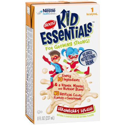 Picture of Pediatric Oral Supplement / Tube Feeding Formula Boost® Kid Essentials™ 1.0 Strawberry Splash Flavor 8 oz. Carton Ready to Use33530000