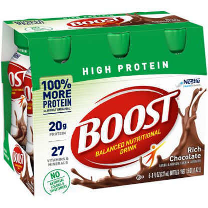 Picture of Oral Supplement Boost® High Protein Rich Chocolate Flavor Ready to Use 8 oz. Bottle12324323