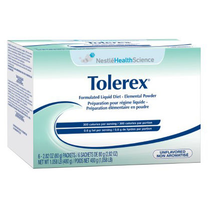 Picture of Elemental Oral Supplement / Tube Feeding Formula Tolerex® Unflavored 2.82 oz. Individual Packet Powder10043900458059