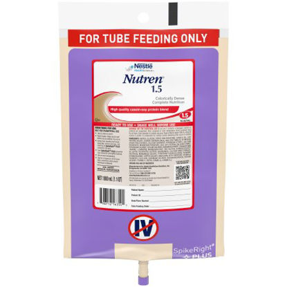 Picture of Tube Feeding Formula Nutren® 1.5 33.8 oz. Bag Ready to Hang Unflavored Adult10798716263549