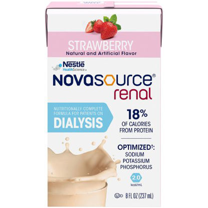 Picture of Oral Supplement Novasource® Renal Strawberry Flavor Ready to Use 8 oz. Carton00043900640518