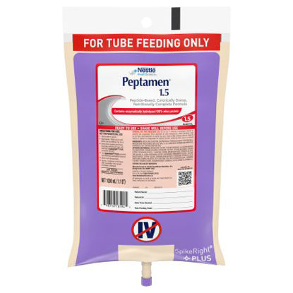 Picture of Tube Feeding Formula Peptamen® 1.5 33.8 oz. Bag Ready to Hang Unflavored Adult10798716281949