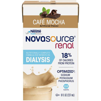 Picture of Oral Supplement / Tube Feeding Formula Novasource® Renal Mocha Flavor Ready to Use 8 oz. Carton00043900291222