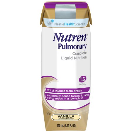 Picture of Oral Supplement / Tube Feeding Formula Nutren® Pulmonary Vanilla Flavor Ready to Use 250 mL Carton00798716164801