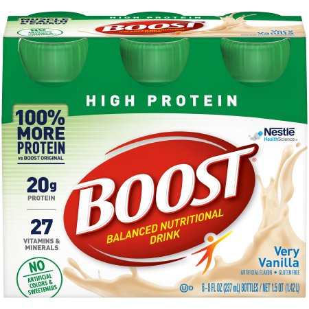 Picture of Oral Supplement Boost® High Protein Very Vanilla Flavor Ready to Use 8 oz. Bottle12187364