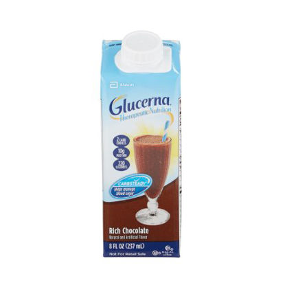 Picture of Oral Supplement Glucerna® Shake Chocolate FLavor Ready to Use 8 oz. Carton64929