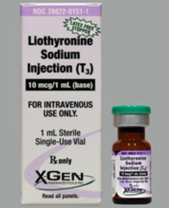 Picture of Liothyronine Sodium 10 mcg / mL Injection Vial 1 mL39822015101