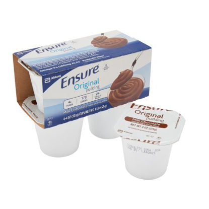 Picture of Oral Supplement Ensure® Original Pudding Milk Chocolate Flavor Ready to Use 4 oz. Cup54846