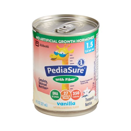 Picture of Pediatric Oral Supplement / Tube Feeding Formula PediaSure® 1.5 Cal with Fiber Vanilla Flavor 8 oz. Can Ready to Use67374