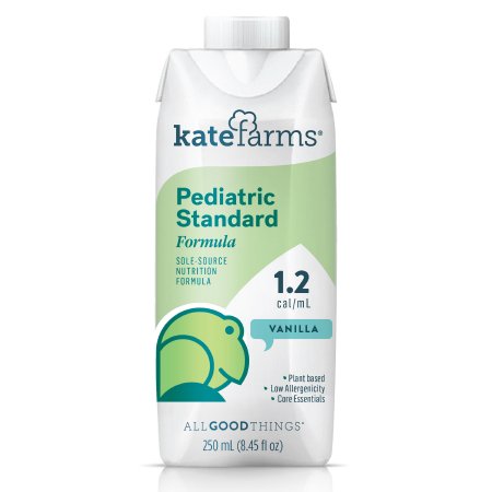 Picture of Pediatric Oral Supplement / Tube Feeding Formula Kate Farms® Pediatric Standard 1.2 Vanilla Flavor 8.5 oz. Carton Ready to Use851823006997