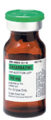 Picture of Dacarbazine, Preservative Free 100 mg Injection Single Dose Vial 10 mL63323012710