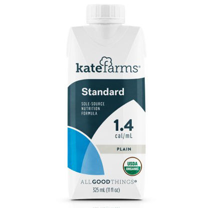 Picture of Oral Supplement / Tube Feeding Formula Kate Farms® Standard 1.4 Plain Flavor Ready to Use 11 oz. Carton811112030027