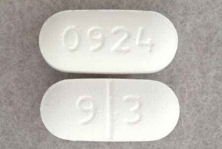 Picture of Oxaprozin 600 mg Tablet Bottle 500 Tablets00093092405