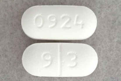 Picture of Oxaprozin 600 mg Tablet Bottle 500 Tablets00093092405