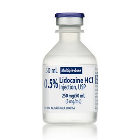 Picture of Lidocaine HCl 0.5%, 5 mg / mL Injection Multiple Dose Vial 50 mL1011910