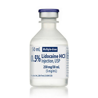 Picture of Lidocaine HCl 0.5%, 5 mg / mL Injection Multiple Dose Vial 50 mL1011910