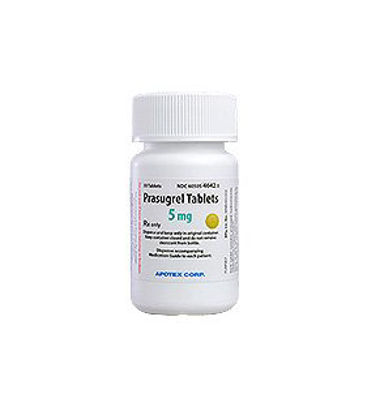 Picture of Prasugrel HCl 5 mg Tablet Bottle 30 Tablets60505464203