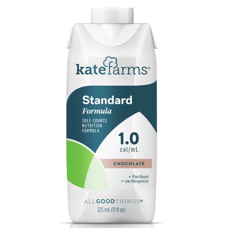 Picture of Oral Supplement / Tube Feeding Formula Kate Farms® Standard 1.0 Chocolate Flavor Ready to Use 11 oz. Carton851823006690