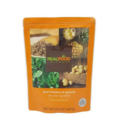 Picture of Tube Feeding Formula Real Food Blends™ 9.4 oz. Pouch Ready to Use Beef / Potatoes / Spinach Adult / Child176993