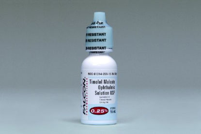 Picture of Timolol Maleate 0.25% Drops Dropper Bottle 15 mL61314022615