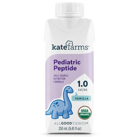 Picture of Pediatric Oral Supplement / Tube Feeding Formula Kate Farms® Pediatric Peptide 1.0 Vanilla Flavor 8.45 oz. Carton Ready to Use811112030539