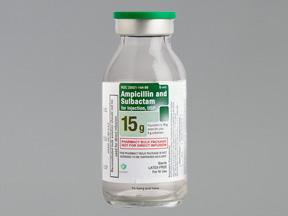 Picture of Ampicillin Sodium / Sulbactam Sodium, Preservative Free 15 Gram Injection Pharmacy Bulk Vial 100 mL25021014499