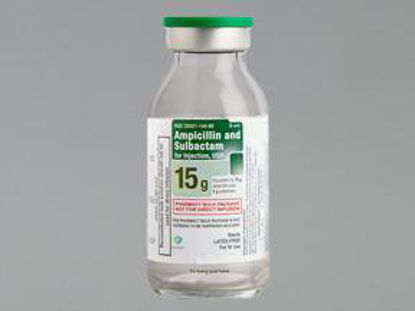 Picture of Ampicillin Sodium / Sulbactam Sodium, Preservative Free 15 Gram Injection Pharmacy Bulk Vial 100 mL25021014499