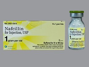 Picture of Nafcillin Sodium, Preservative Free 1 Gram Injection Single Dose Vial 10 Vials25021013910