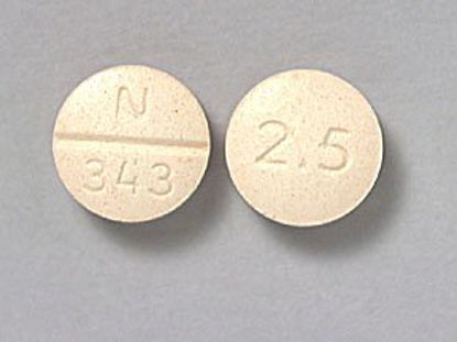 Picture of Glyburide 2.5 mg Tablet Bottle 1,000 Tablets00093834310