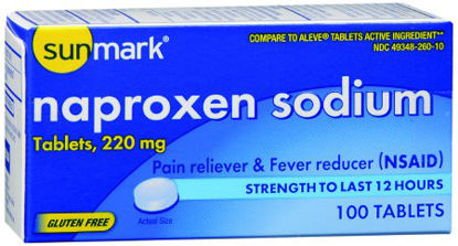 Picture of Pain Relief sunmark® 220 mg Strength Naproxen Sodium Tablet 100 per Bottle49348026010