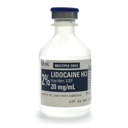 Picture of Lidocaine HCl 2%, 20 mg / mL Injection Multiple Dose Vial 50 mL1014400