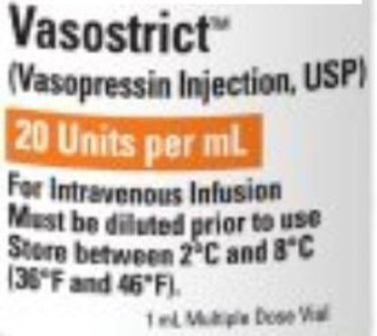 Picture of Vasostrict® Vasopressin 20 Unit / mL Injection Multiple Dose Vial 1 mL1009720