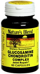 Picture of Joint Health Supplement Nature's Blend Glucosamine Sulfate / Chondroitin Sulfate 250 mg - 200 mg Strength Capsule 60 per Bottle54629078756