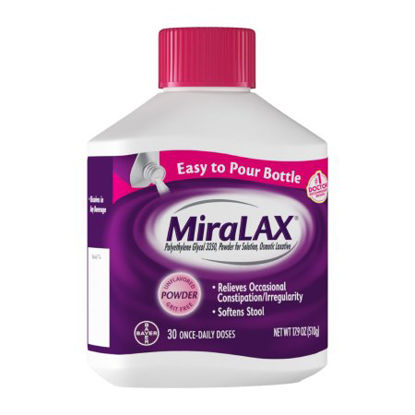 Picture of Laxative MiraLAX® Powder 17.9 oz. 17 Gram Strength Polyethylene Glycol 335011523723404