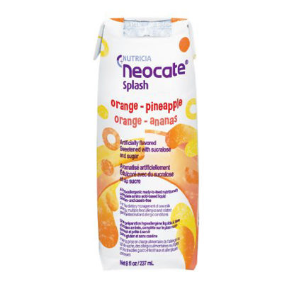 Picture of Pediatric Oral Supplement / Tube Feeding Formula Neocate® Splash Orange / Pineapple Flavor 8 oz. Carton Ready to Use122436