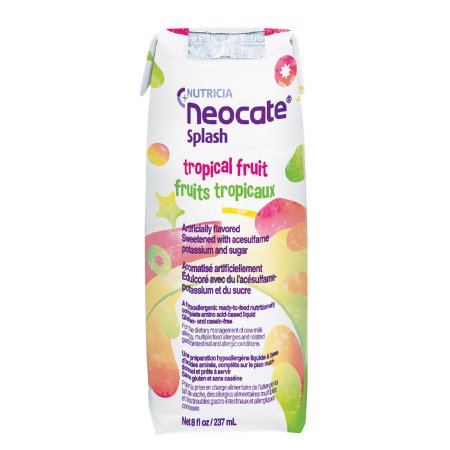 Picture of Pediatric Oral Supplement / Tube Feeding Formula Neocate® Splash Tropical Fruit Flavor 8 oz. Carton Ready to Use122437