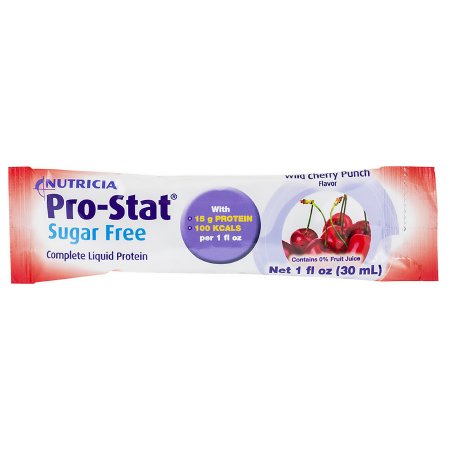 Picture of Protein Supplement Pro-Stat® Sugar-Free Wild Cherry Punch Flavor 1 oz. Individual Packet Ready to Use78395