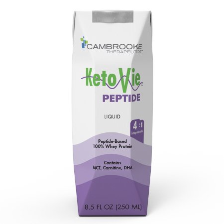 Picture of Oral Supplement / Tube Feeding Formula KetoVie™ Peptide 4:1 Unflavored Ready to Use 8.5 oz. Carton50303