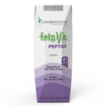 Picture of Oral Supplement / Tube Feeding Formula KetoVie™ Peptide 4:1 Unflavored Ready to Use 8.5 oz. Carton50303
