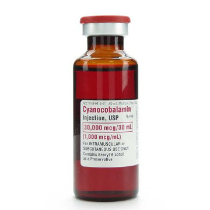 Picture of Vitamin B-12 Cyanocobalamin 1,000 mcg / mL Injection Multiple Dose Vial 30 mL1015110