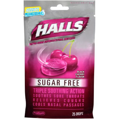 Picture of Cold and Cough Relief Halls® Sugar-Free 5.8 mg Strength Lozenge 25 per Bag31254662542