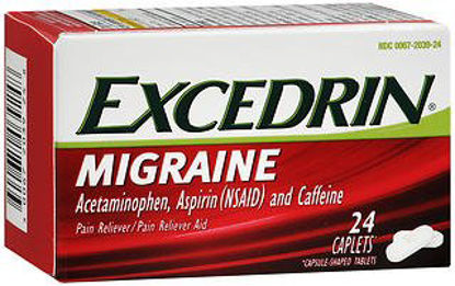 Picture of Pain Relief Excedrin® 250 mg - 250 mg - 65 mg Strength Acetaminophen / Aspirin / Caffeine Caplet 24 per Box00067203924