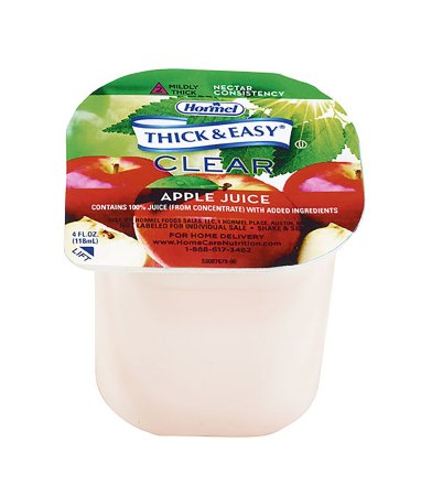 Picture of Thickened Beverage Thick & Easy® 4 oz. Portion Cup Apple Juice Flavor Ready to Use Nectar Consistency41530
