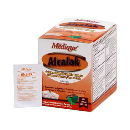 Picture of Antacid Alcalak 420 mg Strength Chewable Tablet 500 per Box10113