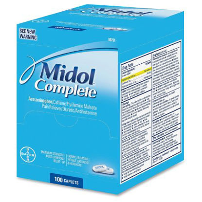 Picture of Cramp Relief Midol® Complete 500 mg - 60 mg - 15 mg Strength Acetaminophen / Caffeine / Pyrilamine Maleate Caplet 100 per Box29732