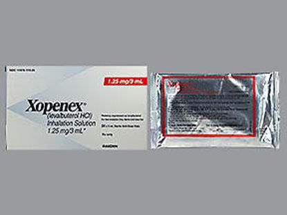 Picture of Xopenex® Levalbuterol HCl, Preservative Free 1.25 mg / 3 mL Solution Nebulizer Vial 24 Vials17478017424