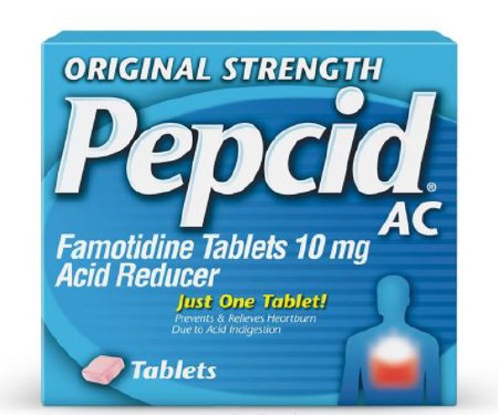Picture of Antacid Pepcid® 10 mg Strength Tablet 30 per Box16837087220